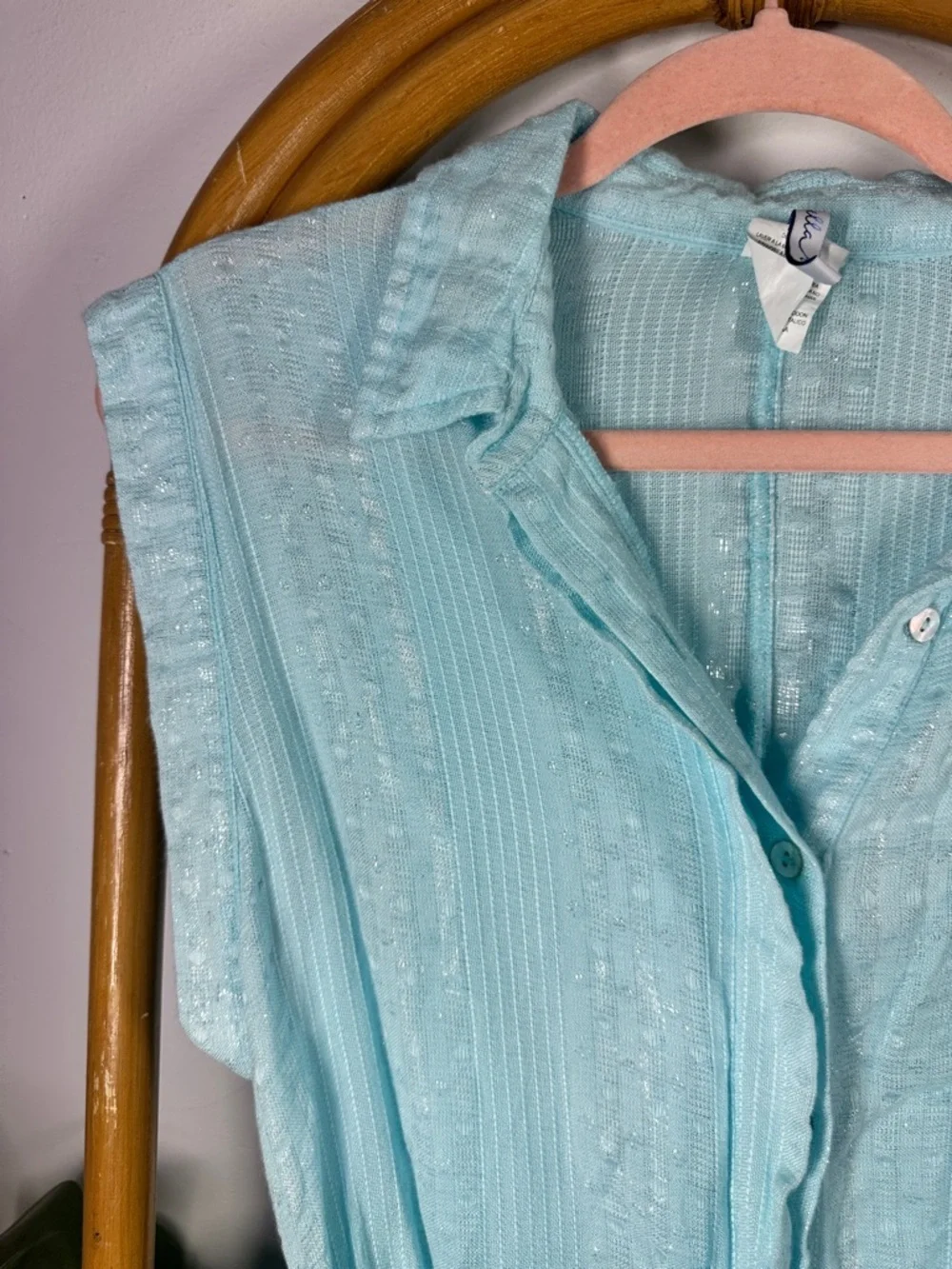 Isabella Rose Aqua Swim Cover Up Romper sz M